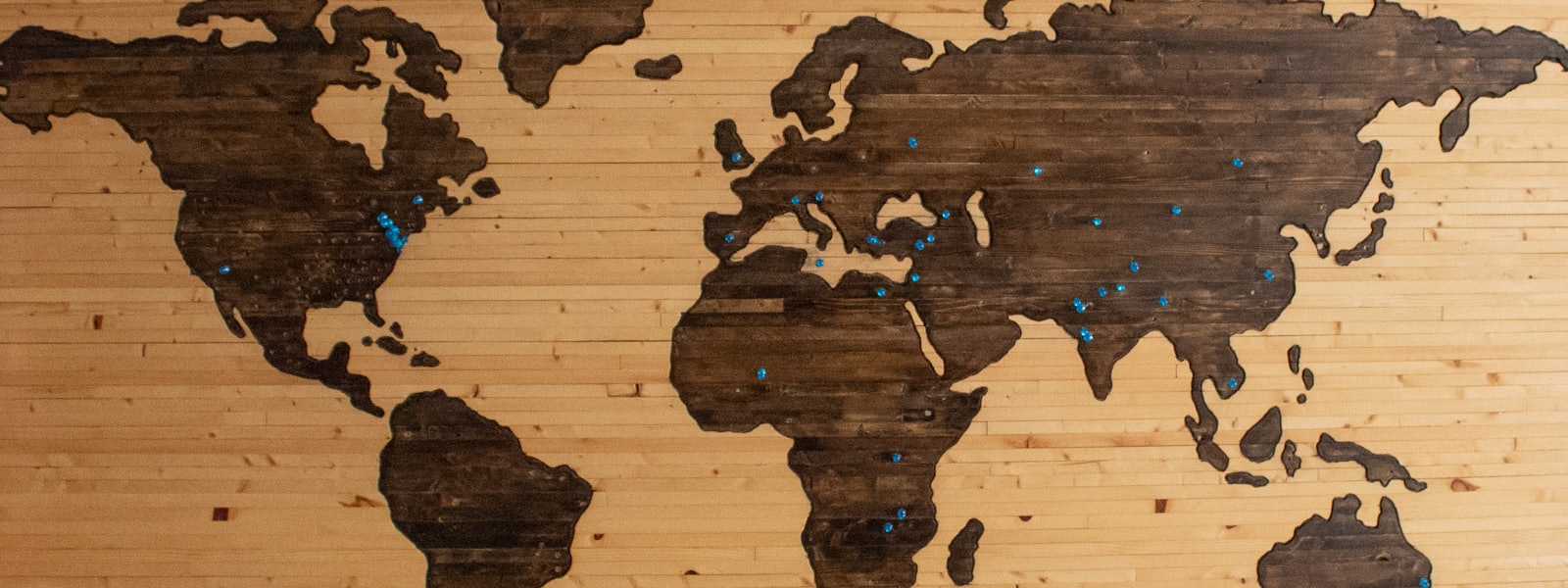 World map representing global software talent