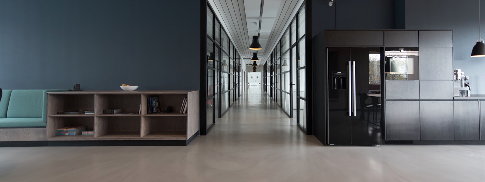 Startup team working in a modern office